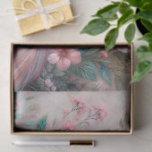 Flamingo Bloemrijke Botanische Kunst Tissuepapier (Geschenk)