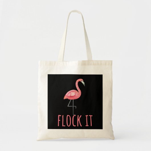 Flamingo - Blok Tt Roze Dierenvriend Tote Bag (Voorkant)