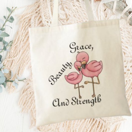 Flamingo Boodschappentas Tote Bag