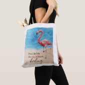 Flamingo boodschappentas tote bag (Dichtbij)