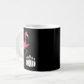 Flamingo Bowling Grappige Sport Bowler Team Mannen Koffiemok (Voorkant links)