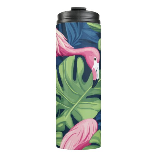 "Flamingo Breeze Plastic Thermos" Thermosbeker (Voorkant)
