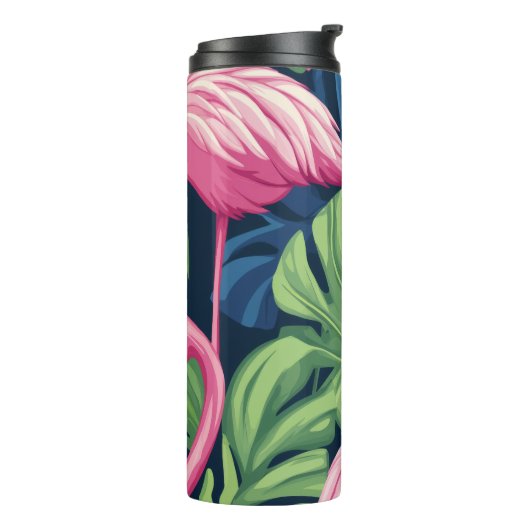 "Flamingo Breeze Plastic Thermos" Thermosbeker (Gedraaid links)