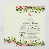 Flamingo Bridal Shower Kaart (Voorkant / Achterkant)