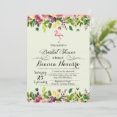 Flamingo Bridal Shower Kaart (Staand voorkant)