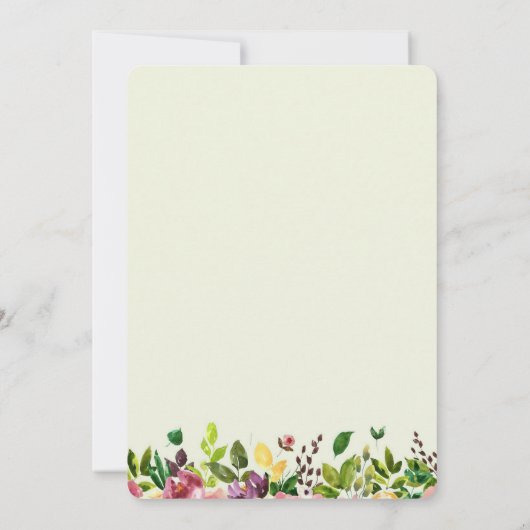 Flamingo Bridal Shower Kaart (Achterkant)