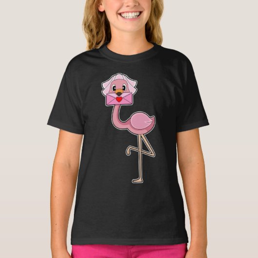 Flamingo Bride Bride Wedding T-shirt (Voorkant)