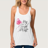 Flamingo Bride Tropical Bachelorette Tank (Voorkant)