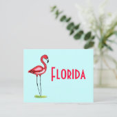 Flamingo Briefkaart (Staand voorkant)