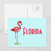 Flamingo Briefkaart (Voorkant / Achterkant)