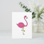 flamingo briefkaart (Staand voorkant)
