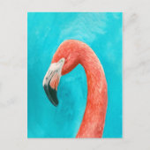 Flamingo Briefkaart (Voorkant)