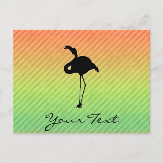 Flamingo Briefkaart (Voorkant)
