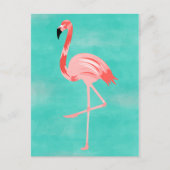 Flamingo Briefkaart (Voorkant)