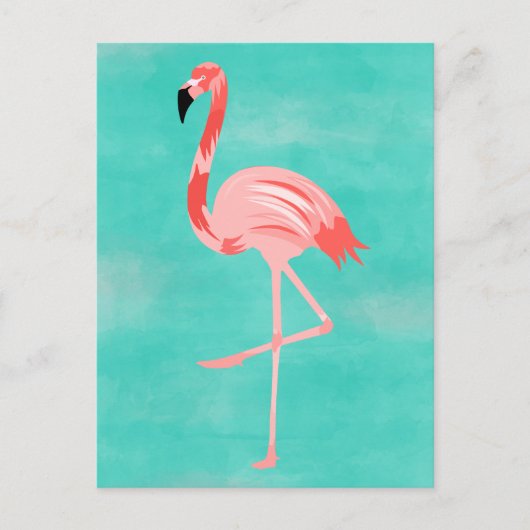 Flamingo Briefkaart (Voorkant)