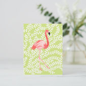 Flamingo Briefkaart (Staand voorkant)