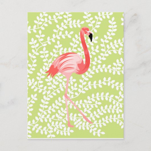Flamingo Briefkaart (Voorkant)