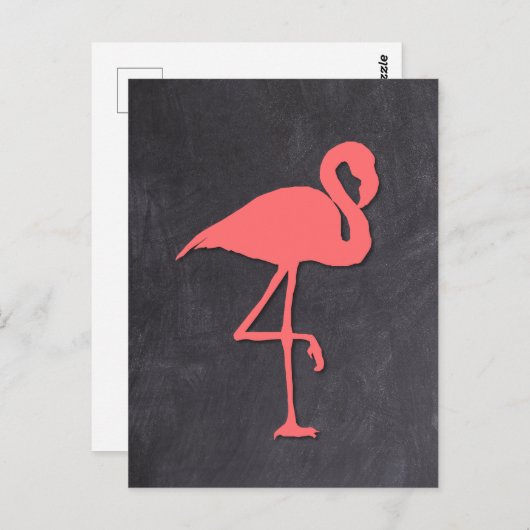 Flamingo Briefkaart (Voorkant / Achterkant)