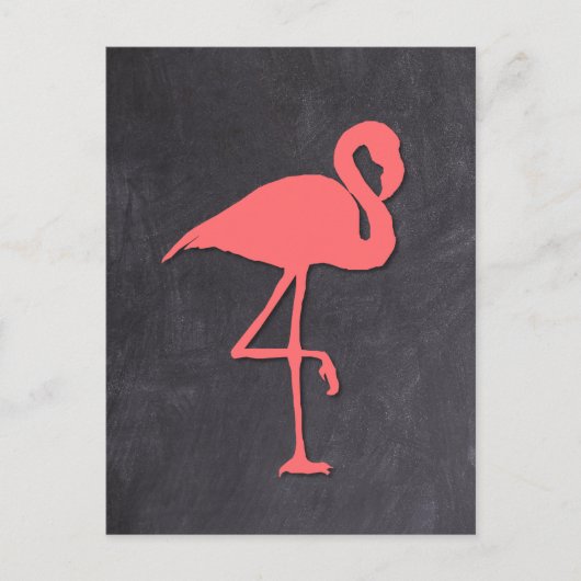 Flamingo Briefkaart (Voorkant)