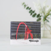 Flamingo Briefkaart (Staand voorkant)