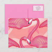 Flamingo Briefkaart (Voorkant / Achterkant)