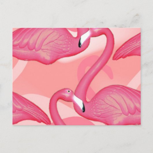 Flamingo Briefkaart (Voorkant)