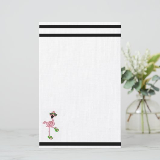 Flamingo Briefpapier (Staand voorkant)