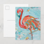 Flamingo Bright Briefkaart (Voorkant / Achterkant)