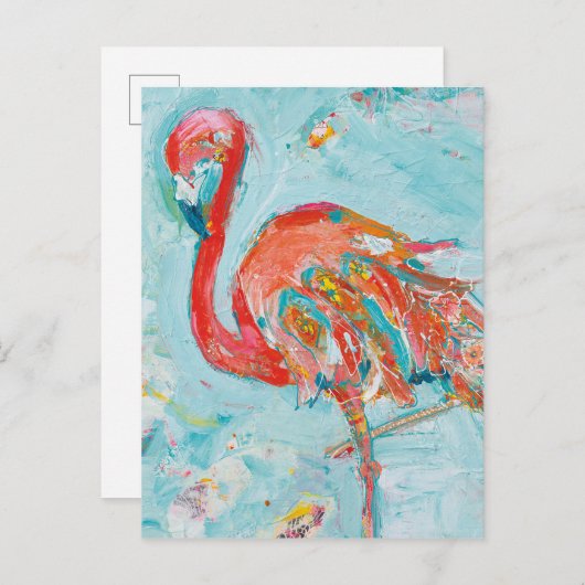 Flamingo Bright Briefkaart (Voorkant / Achterkant)