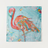 Flamingo Bright Wandkleed (Voorkant (horizontaal))