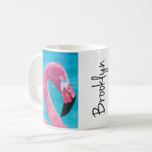 Flamingo Brooklyn Schilderen Mok door Just Dahl (Voorkant links)