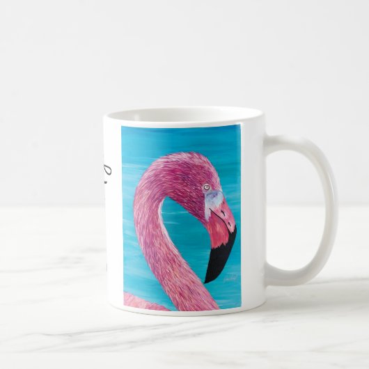 Flamingo Brooklyn Schilderen Mok door Just Dahl (Rechts)
