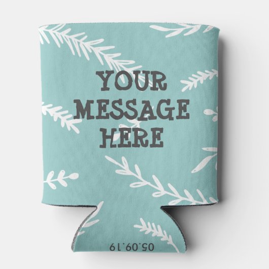 Flamingo Bruid en bruidegom Gepersonaliseerde Koel Blikjeskoeler (Achterkant)