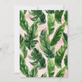 Flamingo bruidsdouche Uitnodiging (Achterkant)