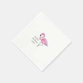 Flamingo Bruidsmeisje Flocking Stam Servet (Hoek)