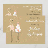 Flamingo Bruiloft Bachelorette Party landschap Kaart (Voorkant / Achterkant)