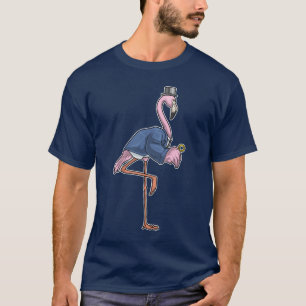 Flamingo Bruiloft Trouwring Huwelijk T-shirt