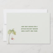 Flamingo Budget Flamingo Feestdagenkaart (Achterkant)