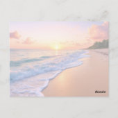 Flamingo Bunny Ears leven Paas Kaart (Achterkant)