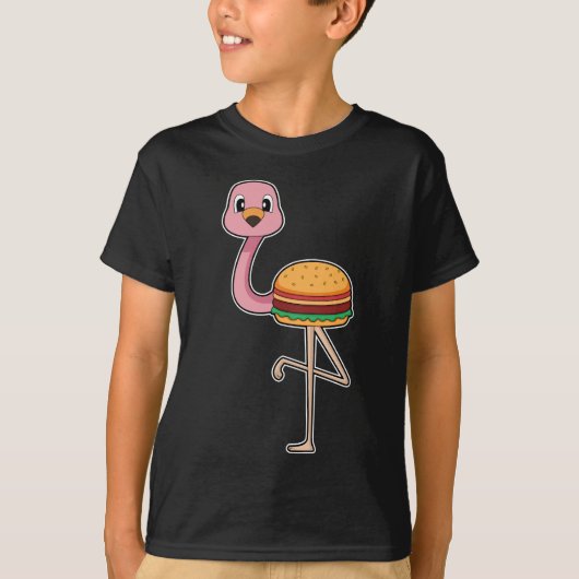 Flamingo Burger T-shirt (Voorkant)