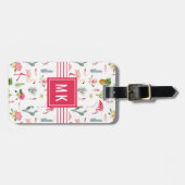 Flamingo Cactus Pineapple Hibiscus Pattern Bagagelabel (Voorkant horizontaal)