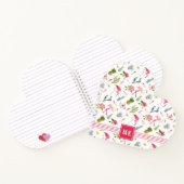 Flamingo Cactus Pineapple Hibiscus Pattern Notitieboek (Binnen)