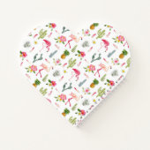 Flamingo Cactus Pineapple Hibiscus Pattern Notitieboek (Achterkant)