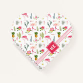 Flamingo Cactus Pineapple Hibiscus Pattern Notitieboek (Voorkant)