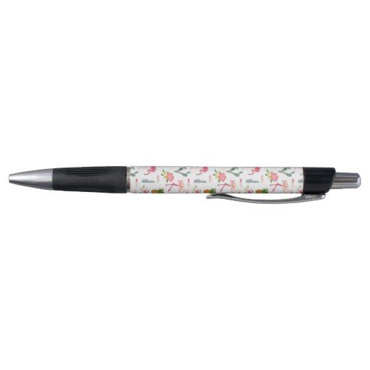 Flamingo Cactus Pineapple Hibiscus Pattern Pen (Bodem)