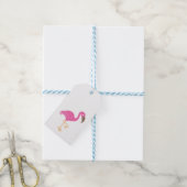 Flamingo Cadeaulabel (Met Touw)