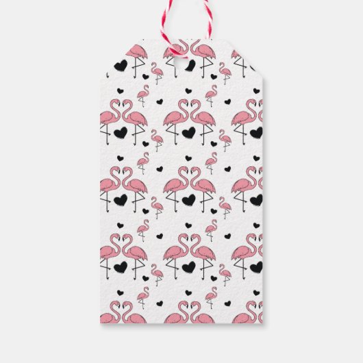 Flamingo Cadeaulabel (Achterkant)