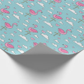 Flamingo Cadeaupapier (Hoek)