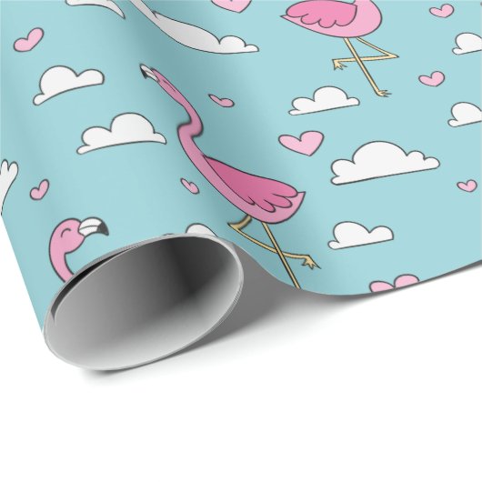 Flamingo Cadeaupapier (Rol Hoek)