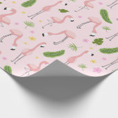 Flamingo Cadeaupapier (Hoek)
